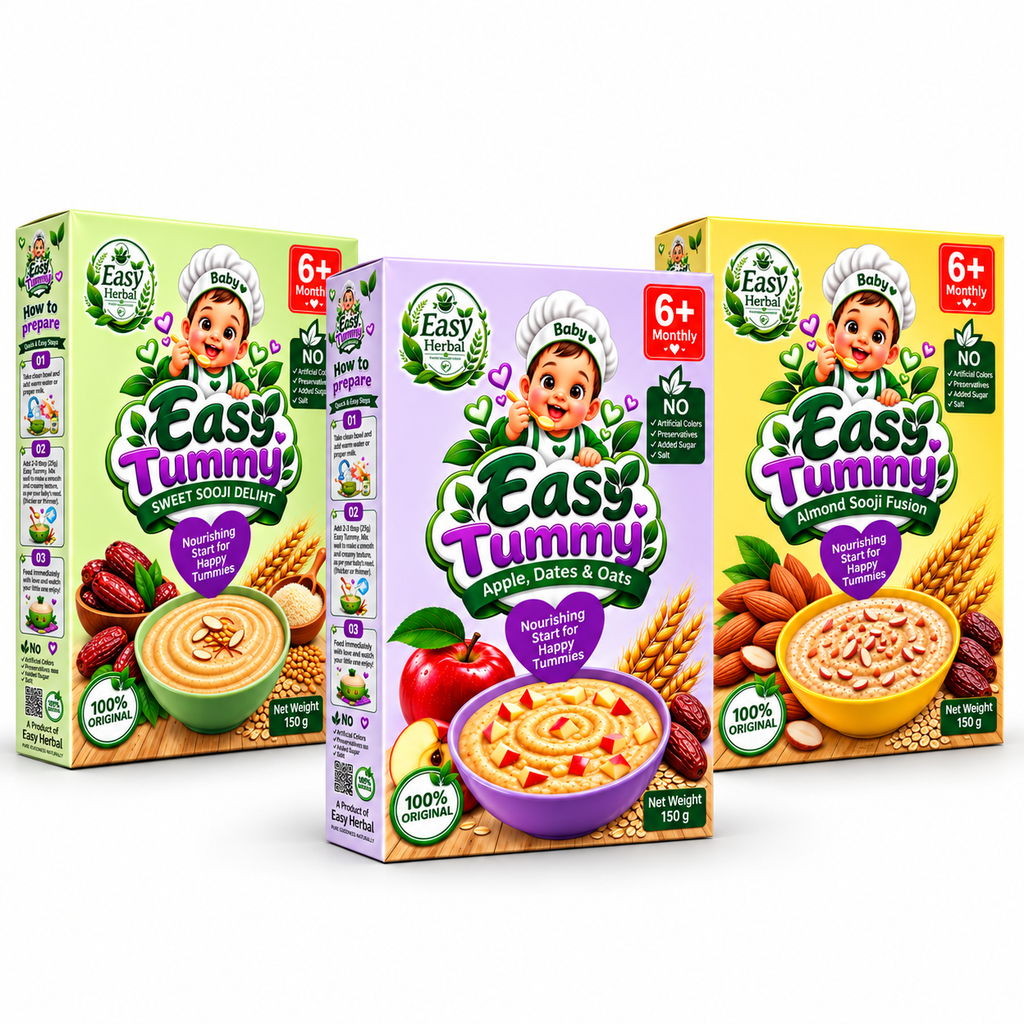 Easy Tummy 3-Box Baby Cereal Food Combo | 6+ Months | Bumper Offer